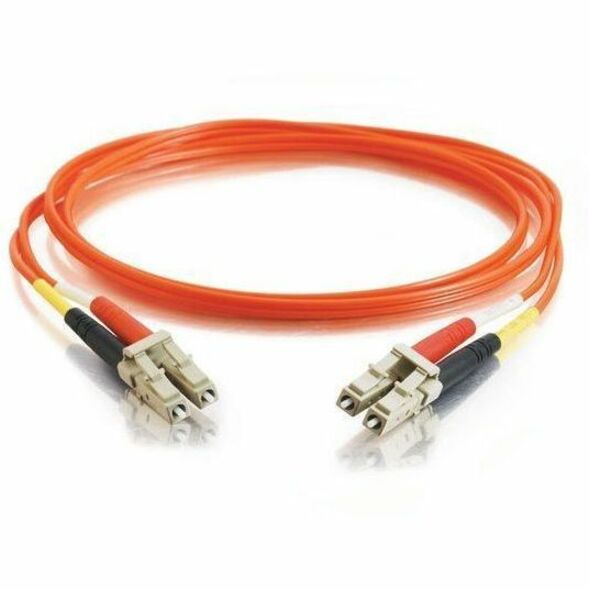 C2G 3.3ft (1m) LC-LC 62.5/125 OM1 Duplex Multimode PVC Fiber Optic Cable - Orange — 33172