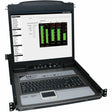 Eaton Tripp Lite Series NetDirector 8-Port 1U Rack-Mount Console KVM Switch with 19-in. LCD + 8 PS2/USB Combo Cables, TAA — B020-U08-19-K
