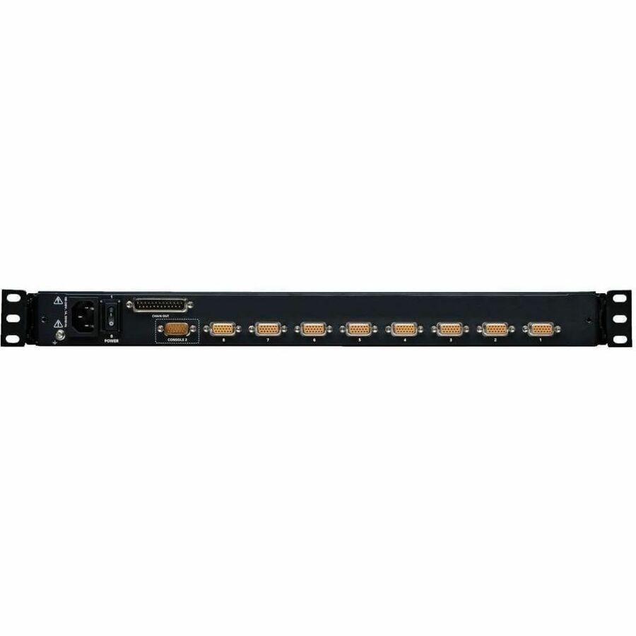 Eaton Tripp Lite Series NetDirector 8-Port 1U Rack-Mount Console KVM Switch with 19-in. LCD + 8 PS2/USB Combo Cables, TAA — B020-U08-19-K