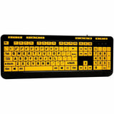Adesso Luminous 4X Large Print Multimedia Desktop Keyboard — AKB-132UY