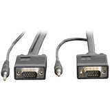 Eaton Tripp Lite Series VGA High-Resolution RGB Coaxial Cable with Audio (HD15 and 3.5mm M/M) 6 ft. (1.83 m) — P504-006