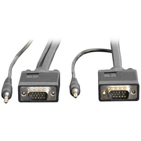 Eaton Tripp Lite Series VGA High-Resolution RGB Coaxial Cable with Audio (HD15 and 3.5mm M/M) 6 ft. (1.83 m) — P504-006