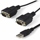StarTech.com 6ft (1.8m) 2-Port FTDI USB to Serial RS232 Adapter Cable with COM Retention, USB to RS232 Adapter - TAA — ICUSB2322F