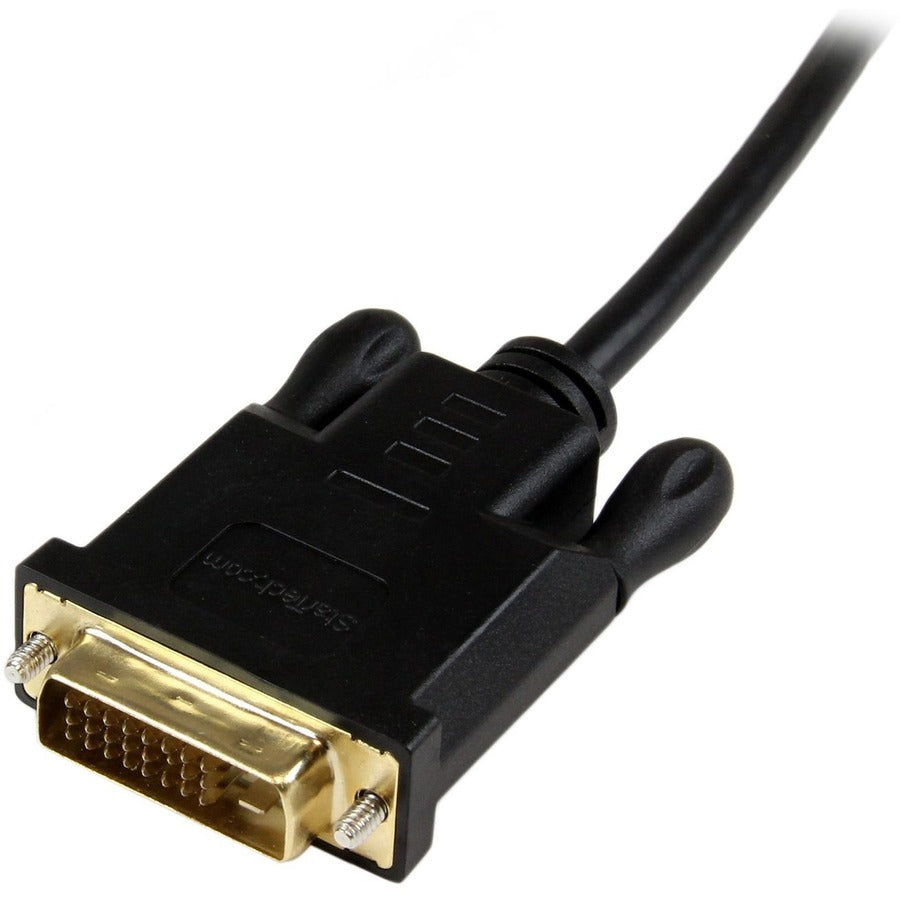 StarTech.com 6ft Mini DisplayPort to DVI Cable, Active Mini DP to DVI-D Adapter/Converter Cable, 1080p Video, mDP to DVI Monitor/Display — MDP2DVIMM6BS