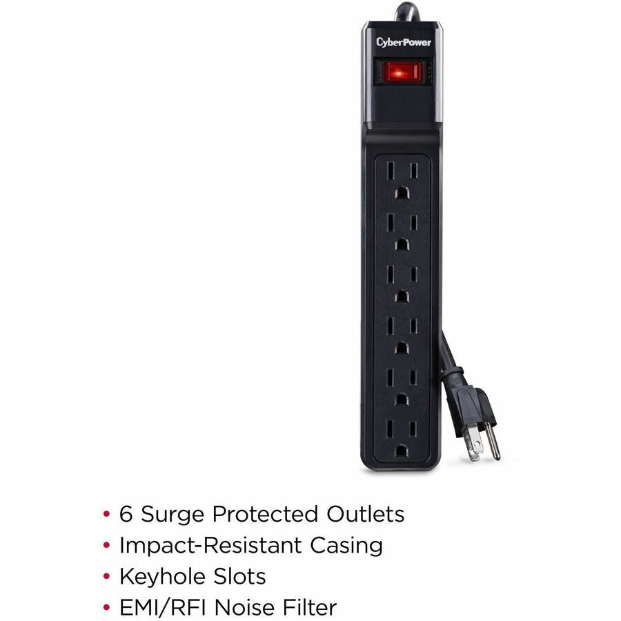 CyberPower CSB604 Essential 6 - Outlet Surge with 900 J — CSB604