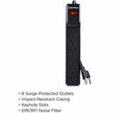 CyberPower CSB604 Essential 6 - Outlet Surge with 900 J — CSB604