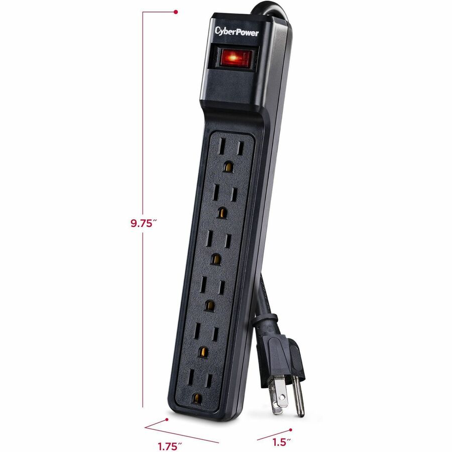 CyberPower CSB604 Essential 6 - Outlet Surge with 900 J — CSB604