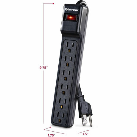 CyberPower CSB604 Essential 6 - Outlet Surge with 900 J — CSB604