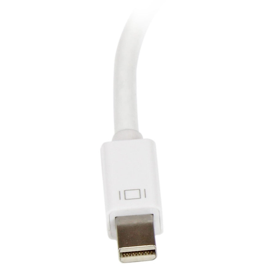 StarTech.com Mini DisplayPort to HDMI Adapter, Active Mini DP to HDMI Video Converter for Monitor/Display, 4K 30Hz, mDP to HDMI Adapter, White — MDP2HD4KSW