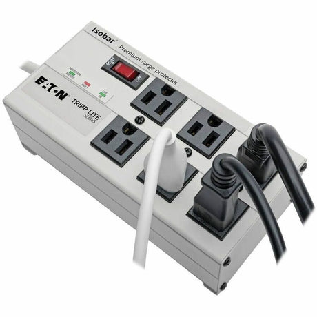 Eaton Tripp Lite Series Isobar 6-Outlet Surge Protector, 6 ft. Cord with Right-Angle Plug, 3330 Joules, Diagnostic LEDs, Metal Housing — ISOBAR6ULTRA