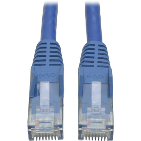 Eaton Tripp Lite Series Cat6 Gigabit Snagless Molded (UTP) Ethernet Cable (RJ45 M/M), PoE, Blue, 100 ft. (30.5 m) — N201-100-BL