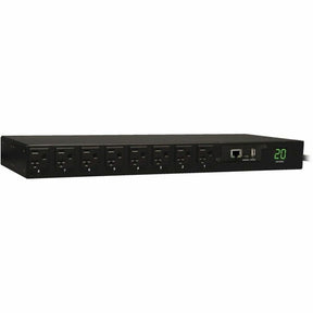 Eaton 1.9kW Single-Phase Switched PDU - LX Interface, 120V Outlets (16 5-15/20R), L5-20P/5-20P Input, 12 ft. (3.66 m) Cord, 1U Rack-Mount, TAA — PDUMH20NET