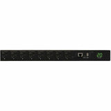 Eaton 1.9kW Single-Phase Switched PDU - LX Interface, 120V Outlets (16 5-15/20R), L5-20P/5-20P Input, 12 ft. (3.66 m) Cord, 1U Rack-Mount, TAA — PDUMH20NET