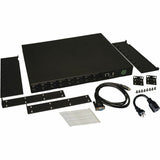 Eaton 1.9kW Single-Phase Switched PDU - LX Interface, 120V Outlets (16 5-15/20R), L5-20P/5-20P Input, 12 ft. (3.66 m) Cord, 1U Rack-Mount, TAA — PDUMH20NET