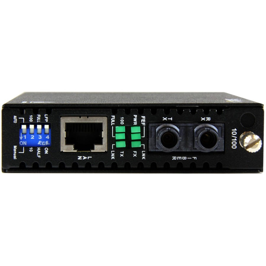 StarTech.com 10/100 Mbps Multi Mode Fiber Media Converter ST 2 km — ET90110ST2