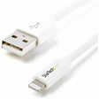 StarTech.com 1m (3ft) White Apple�&reg; 8-pin Lightning Connector to USB Cable for iPhone / iPod / iPad — USBLT1MW