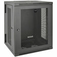 Eaton Tripp Lite Series SmartRack 15U Low-Profile Switch-Depth Wall-Mount Half-Height Rack Enclosure, Hinged Back — SRW15US