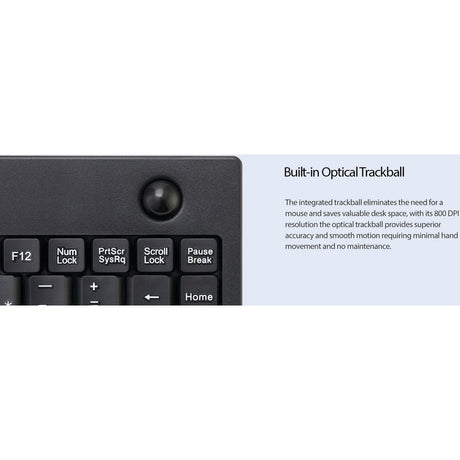 Adesso AKB-310UB Mini Trackball Keyboard — AKB-310UB
