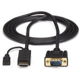 StarTech.com HDMI to VGA Cable - 3 ft / 1m - 1080p - 1920 x 1200 - Active HDMI Cable - Monitor Cable - Computer Cable — HD2VGAMM3