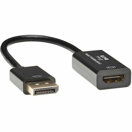 Eaton Tripp Lite Series DisplayPort to HDMI 4K Active Adapter Video Converter, DP Ver 1.2, HDCP, 4K 30Hz (M/F), 6-in. (15.24 cm) — P136-06N-UHD-V2