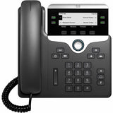 Cisco 7841 IP Phone - Corded - Corded - Tabletop, Wall Mountable - Black - TAA Compliant — CP-7841-3PCC-K9=