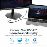 StarTech.com 6.6 ft / 2 m USB-C to DVI Cable - USB Type-C Video Adapter Cable - 1920 x 1200 - Black — CDP2DVIMM2MB