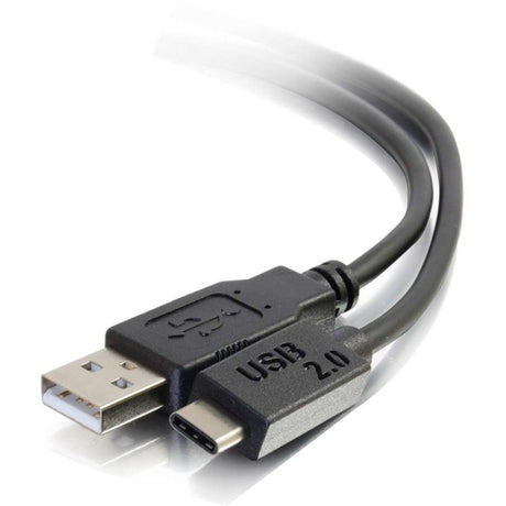 C2G 3ft (0.9m) USB 2.0 USB-C to USB-A Cable M/M - Black — 28870
