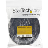 StarTech.com Hook-and-Loop Cable Management Tie - 25 ft. Roll - Black - Cut-to-Size Cable Wrap / Straps — HKLP25