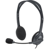 Logitech H110 Dual Plug Computer Stereo Headset — 981-000612