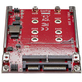 StarTech.com Dual-Slot M.2 to SATA Adapter - M.2 SATA Adapter for 2.5" Drive Bay - M.2 Adapter - M.2 SSD Adapter - M.2 NGFF SSD Adapter - RAID — S322M225R