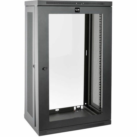 Eaton Tripp Lite Series SmartRack 21U Low-Profile Switch-Depth Wall-Mount Half-Height Rack Enclosure, Clear Acrylic Window — SRW21UG