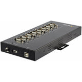 StarTech.com USB to RS232/RS485/RS422 8 Port Serial Hub Adapter - Industrial Metal USB 2.0 to DB9 Serial Converter - Din Rail Mountable — ICUSB234858I