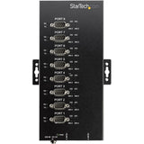 StarTech.com USB to RS232/RS485/RS422 8 Port Serial Hub Adapter - Industrial Metal USB 2.0 to DB9 Serial Converter - Din Rail Mountable — ICUSB234858I