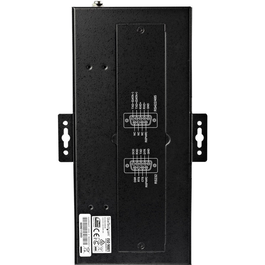 StarTech.com USB to RS232/RS485/RS422 8 Port Serial Hub Adapter - Industrial Metal USB 2.0 to DB9 Serial Converter - Din Rail Mountable — ICUSB234858I