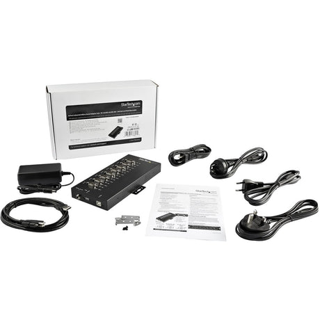 StarTech.com USB to RS232/RS485/RS422 8 Port Serial Hub Adapter - Industrial Metal USB 2.0 to DB9 Serial Converter - Din Rail Mountable — ICUSB234858I