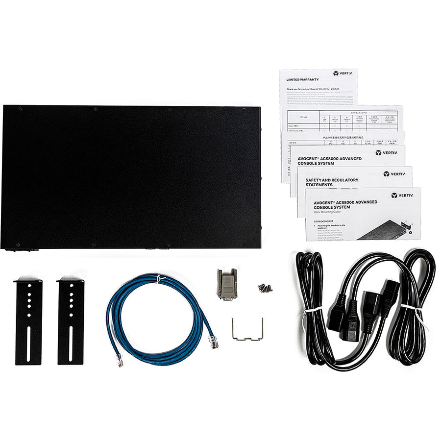 Vertiv Avocent 32-port ACS8000 Console System with dual AC Power Supply and analog modem, non-TAA — ACS8032MDAC-400