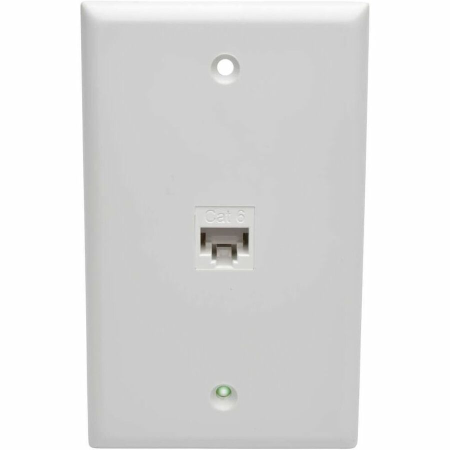 Eaton Tripp Lite Series Cat6 Straight-Through Modular In-Line Snap-In Coupler (RJ45 F/F), White, TAA — N235-001-WH