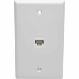 Eaton Tripp Lite Series Cat6 Straight-Through Modular In-Line Snap-In Coupler (RJ45 F/F), White, TAA — N235-001-WH