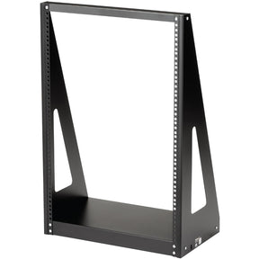 StarTech.com 2-Post 16U Heavy-Duty Desktop Server Rack, Small Open Frame 19in Network Rack for Home/Office IT Equipment, TAA Compliant — 2POSTRACK16