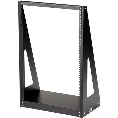 StarTech.com 2-Post 16U Heavy-Duty Desktop Server Rack, Small Open Frame 19in Network Rack for Home/Office IT Equipment, TAA Compliant — 2POSTRACK16