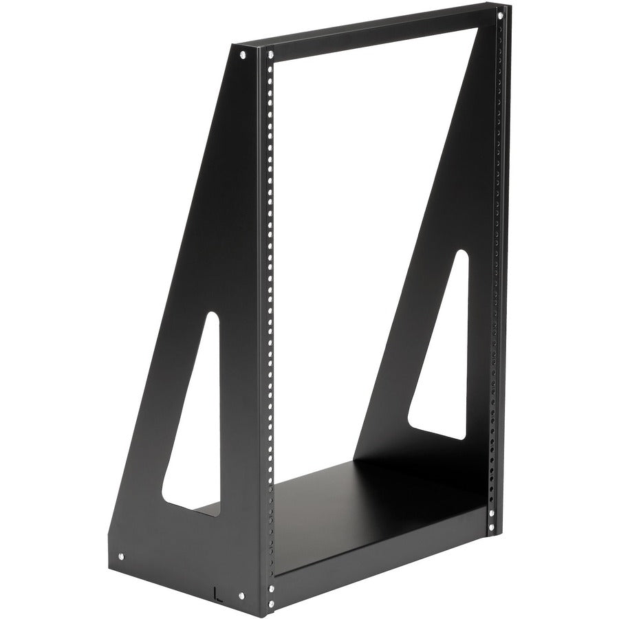 StarTech.com 2-Post 16U Heavy-Duty Desktop Server Rack, Small Open Frame 19in Network Rack for Home/Office IT Equipment, TAA Compliant — 2POSTRACK16