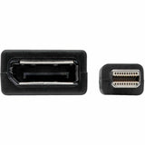 Eaton Tripp Lite Series Keyspan Mini DisplayPort to DisplayPort Adapter, 4K 60 Hz, Black (M/F), 6-in. (15.24 cm) — P139-06N-DP4K6B