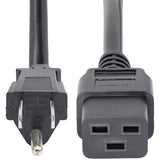StarTech.com 3ft (1m) Heavy Duty Power Cord, NEMA 5-15P to C19, 15A 125V, 14AWG, Computer Power Cord, Heavy Gauge Power Cable — PXT515C19143