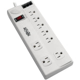 Eaton Tripp Lite Series 8-Outlet Surge Protector with DSL/Phone Line/Modem Surge Protection - 3150 Joules, 6 ft. (1.83 m) Cord, TAA — TLP806TELTAA