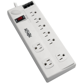 Eaton Tripp Lite Series 8-Outlet Surge Protector with DSL/Phone Line/Modem Surge Protection - 3150 Joules, 6 ft. (1.83 m) Cord, TAA — TLP806TELTAA