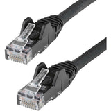 StarTech.com 30ft CAT6 Ethernet Cable - Black Snagless Gigabit - 100W PoE UTP 650MHz Category 6 Patch Cord UL Certified Wiring/TIA — N6PATCH30BK