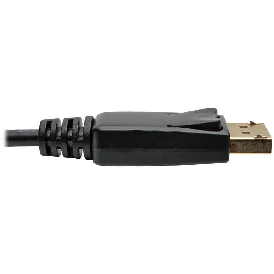 Eaton Tripp Lite Series Mini DisplayPort to DisplayPort Adapter Cable, 4K 60 Hz (M/M), DP Latching Connector, Black, 6 ft. (1.8 m) — P583-006-BK
