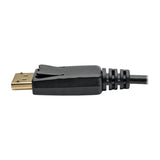 Eaton Tripp Lite Series Mini DisplayPort to DisplayPort Adapter Cable, 4K 60 Hz (M/M), DP Latching Connector, Black, 6 ft. (1.8 m) — P583-006-BK