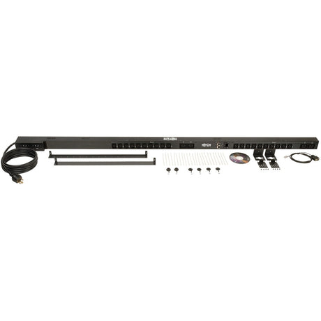 Eaton 5.5kW Single-Phase Switched PDU, Outlet Monitoring, 208/230V Outlets (20 C13 & 4 C19), 0U, LX Interface, TAA — PDUMVR30HVNETLX