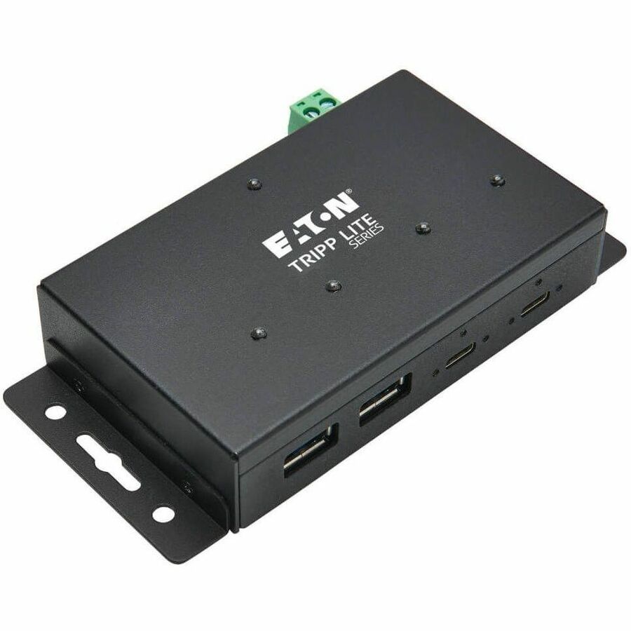 Eaton Tripp Lite Series Industrial 4-Port USB-C Hub - USB 3.x Gen 2 (10Gbps), 2x USB-A & 2x USB-C Ports, 15 kV ESD Immunity, TAA — U460-2A2C-IND